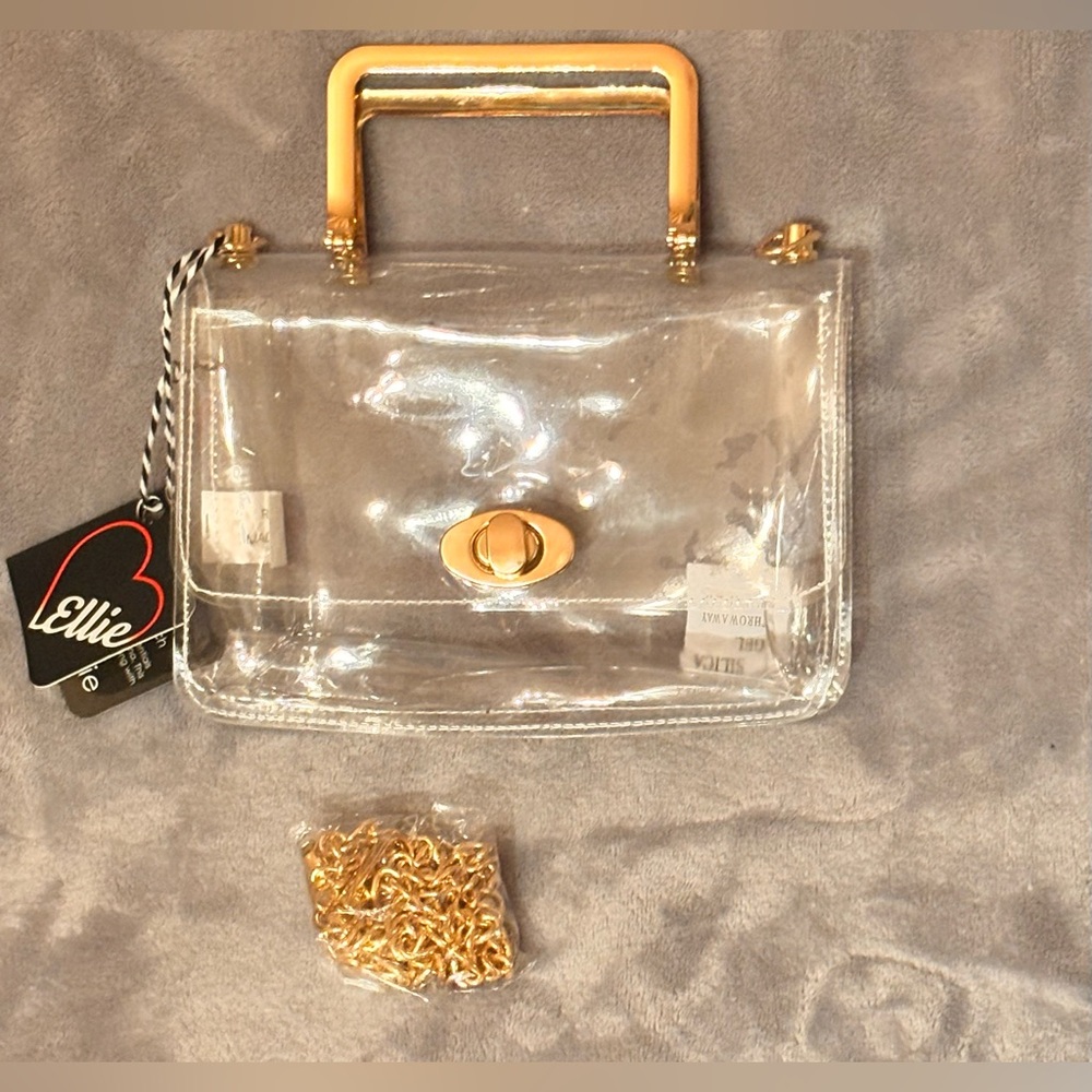 Ellie Madonna Transparent Stadium Clutch/Crossbody Bag